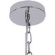 Canada 20 inch Chrome Chandelier Ceiling Light